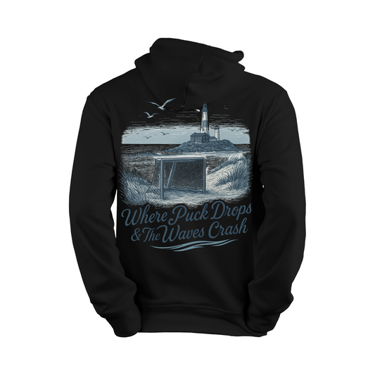 Where the Puck Drops & The Waves Crash Hoodie