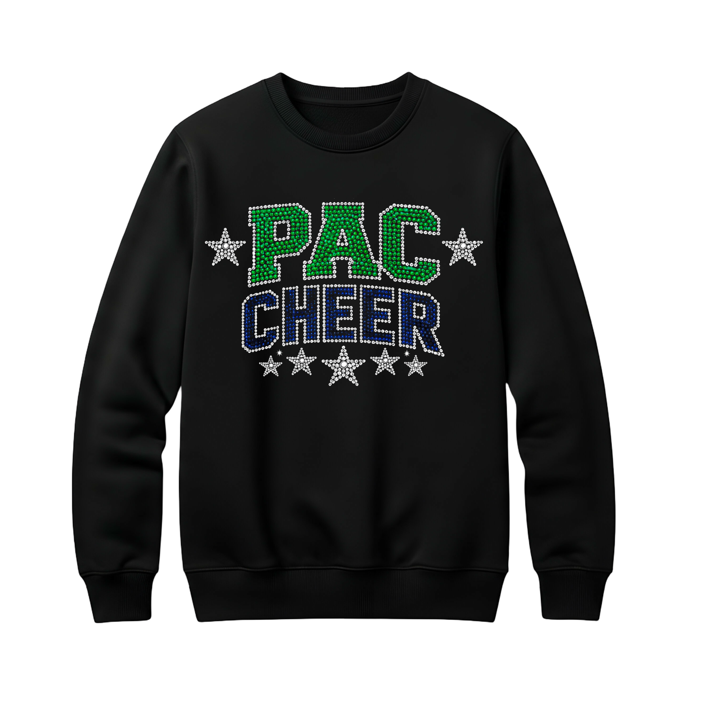 PAC Rhinestone Crewneck/Sweatshirt