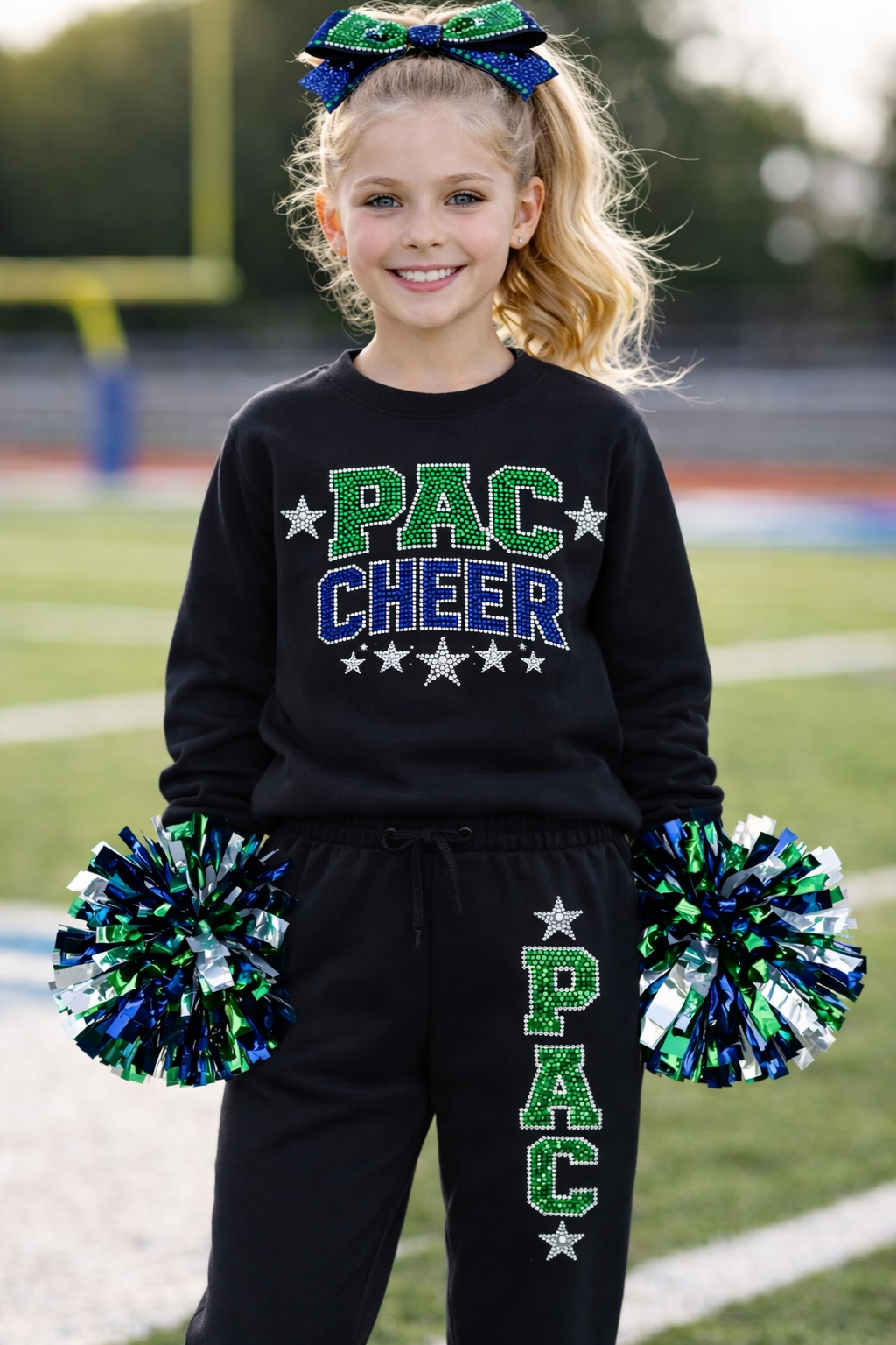 PAC Rhinestone Crewneck/Sweatshirt