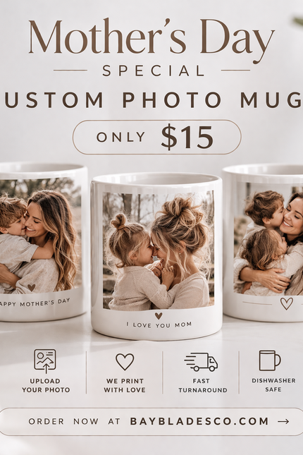 Custom Photo Mug – Personalized Gift for Moms, Families & Teams