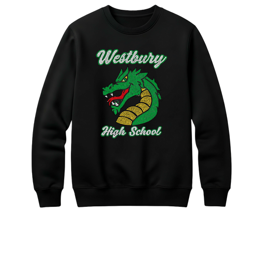 PreSale - Westbury High School Rhinestone Crewneck/Sweatshirt