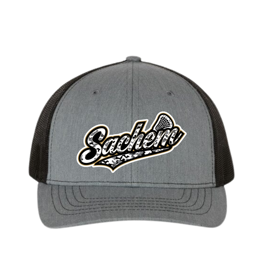 Sachem Lacrosse Hat – Camo Script Edition