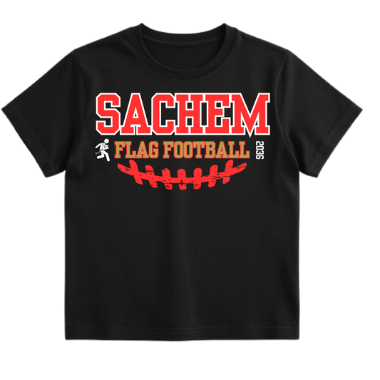 Flag Football Lacrosse Personalized Team T-Shirt